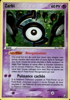 Carte Zarbi, EX Forces Cachées Collection Zarbi