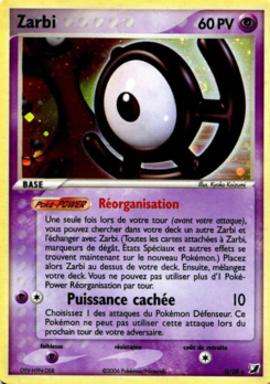 Carte Zarbi, EX Forces Cachées Collection Zarbi