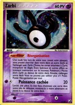Carte Zarbi, EX Forces Cachées Collection Zarbi