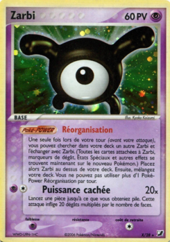 Carte Zarbi, EX Forces Cachées Collection Zarbi