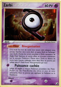 Carte Zarbi, EX Forces Cachées Collection Zarbi
