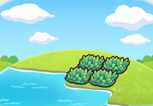 Hautes herbes en bord de mer