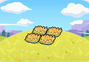 Habitat Hautes herbes jaunes en altitude dans Pokémon Pokopia