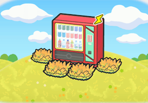 Habitat Distributeur dans les hautes herbes dans Pokémon Pokopia