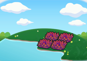 Habitat Hautes herbes rouges riveraines dans Pokémon Pokopia