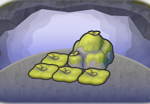 Habitat Rocher couvert de mousse dans Pokémon Pokopia