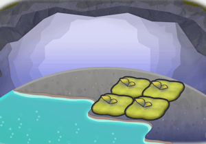 Habitat Source chaude moussue dans Pokémon Pokopia