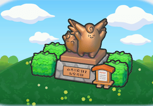 Habitat Monument en bronze dans Pokémon Pokopia