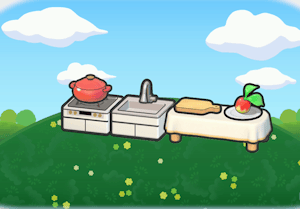 Habitat Cuisine professionnelle dans Pokémon Pokopia
