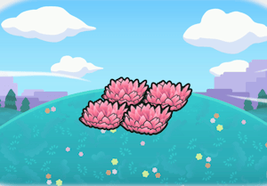 Habitat Hautes herbes roses en altitude dans Pokémon Pokopia