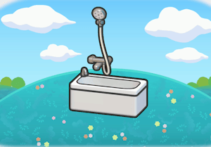 Habitat Salle de bain ordinaire dans Pokémon Pokopia