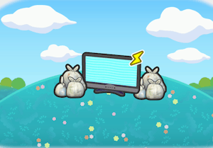 Habitat Télévision au milieu des ordures dans Pokémon Pokopia