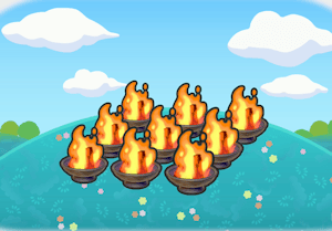 Habitat Neuf flammes dans Pokémon Pokopia