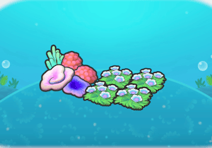 Habitat Parterre de fleurs ondoyantes et coraux dans Pokémon Pokopia
