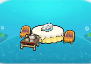 Habitat Salon de thé au thème naval dans Pokémon Pokopia
