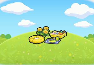 Habitat Coin pique-nique fleuri dans Pokémon Pokopia