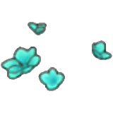 Pousses bleu-vert