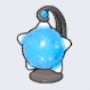 Lampe météore bleu clair
