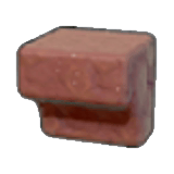 Rocher rouge érodé