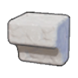 Rocher blanc érodé