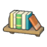Étagère avec livres