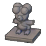 Statue cracheuse de feu Magby