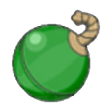Boule de feu d'artifice vert