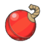 Boule de feu d'artifice rouge