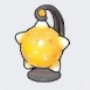 Lampe météore orange