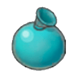 Ballon de peinture bleu-vert