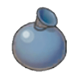 Ballon de peinture grise