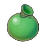 Ballon de peinture verte