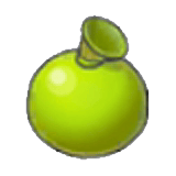 Ballon de peinture vert-jaune