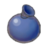 Ballon de peinture bleu marine