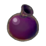 Ballon de peinture violet foncé