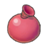 Ballon de peinture magenta