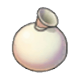 Ballon de peinture blanche