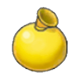 Ballon de peinture jaune