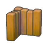 Parement mural en bois (angle)