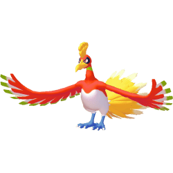 Ho-Oh dans Pokémon Pokopia